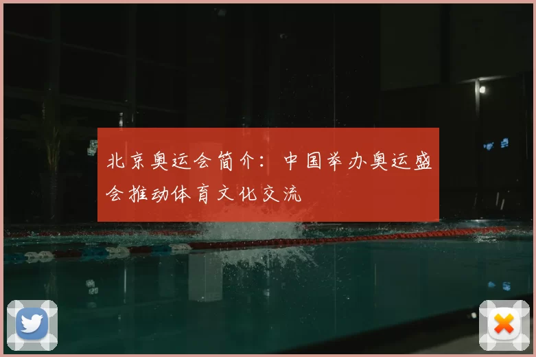 北京奥运会简介:中国举办奥运盛会推动体育文化交流