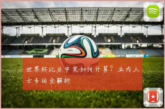 世界杯比分中奖如何计算?业内人士专访全解析